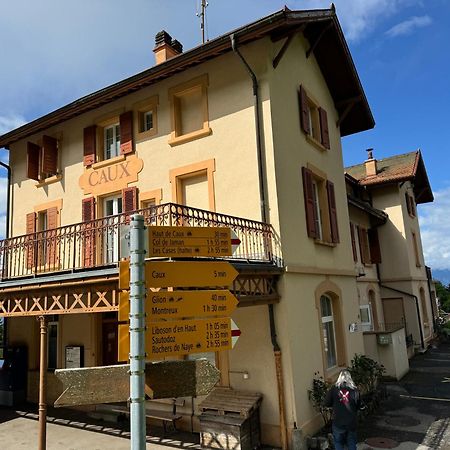 Buffet De La Gare Montreux Exterior foto