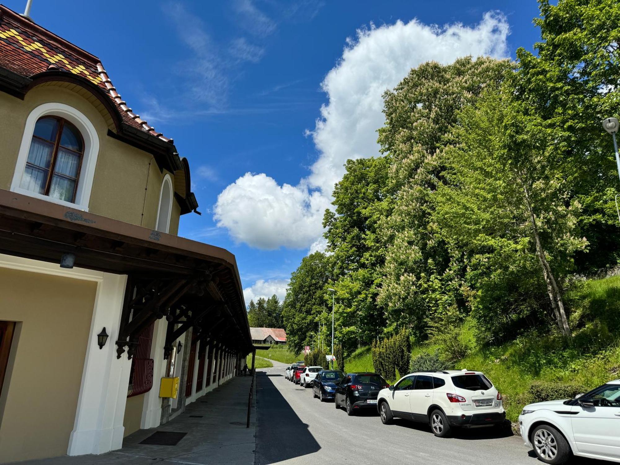 Buffet De La Gare Montreux Exterior foto